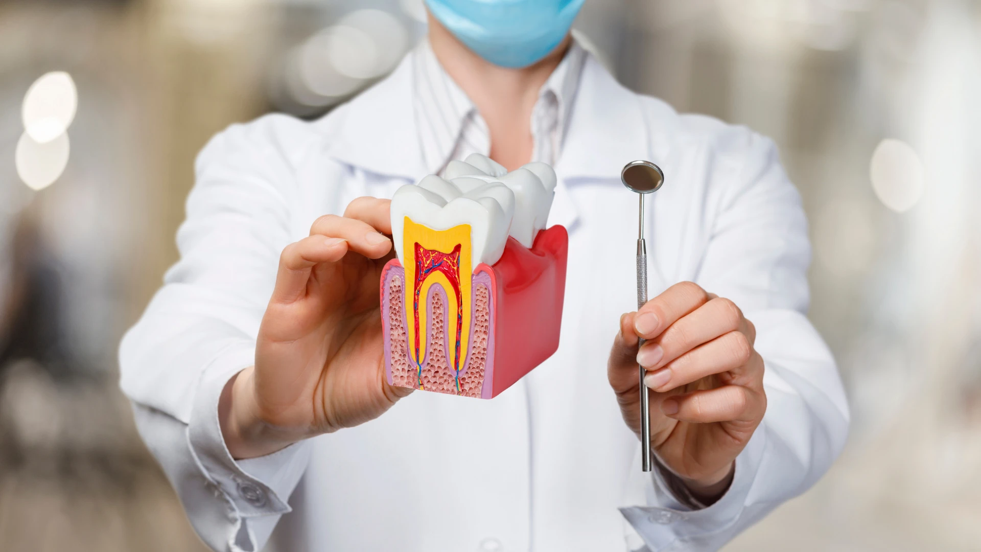 Dentist performing root canal therapy on patient’s molar